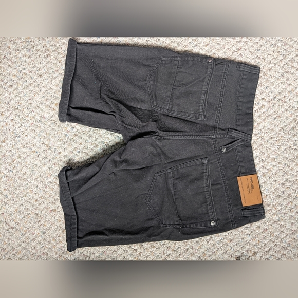 Washed black jean shorts - Picture 3 of 3